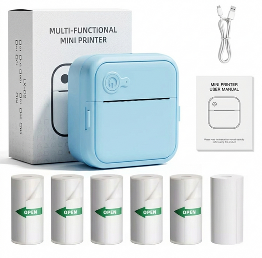 Sticker Super Bundle: CloudInkless Mini printer + 5 Sticker rolls