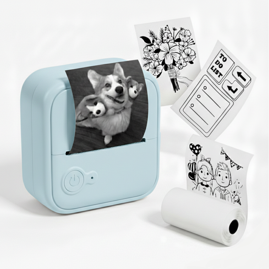 CloudInkless Portable Thermal Mini Printer