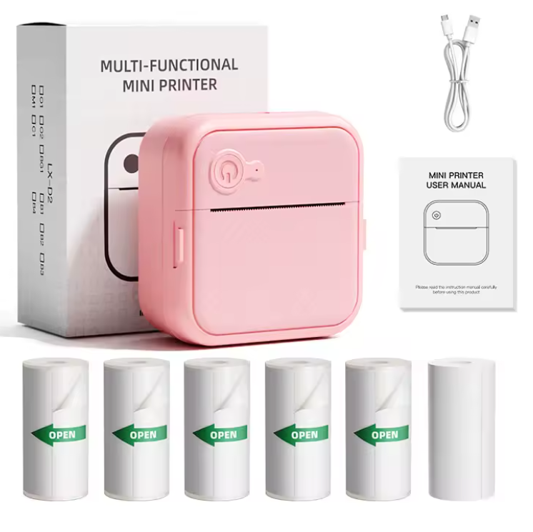 Sticker Super Bundle: CloudInkless Mini printer + 5 Sticker rolls